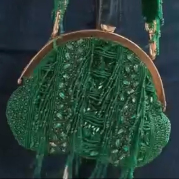 Sassy Jones Tyla Emerald Beaded Clutch - Picture 13 of 13